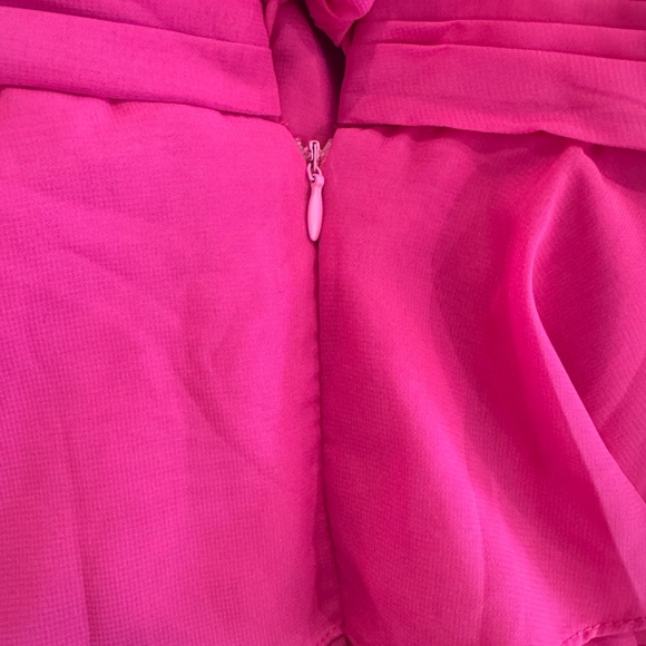 Pink Ruffled Prom Dress - Picture 5 of 6